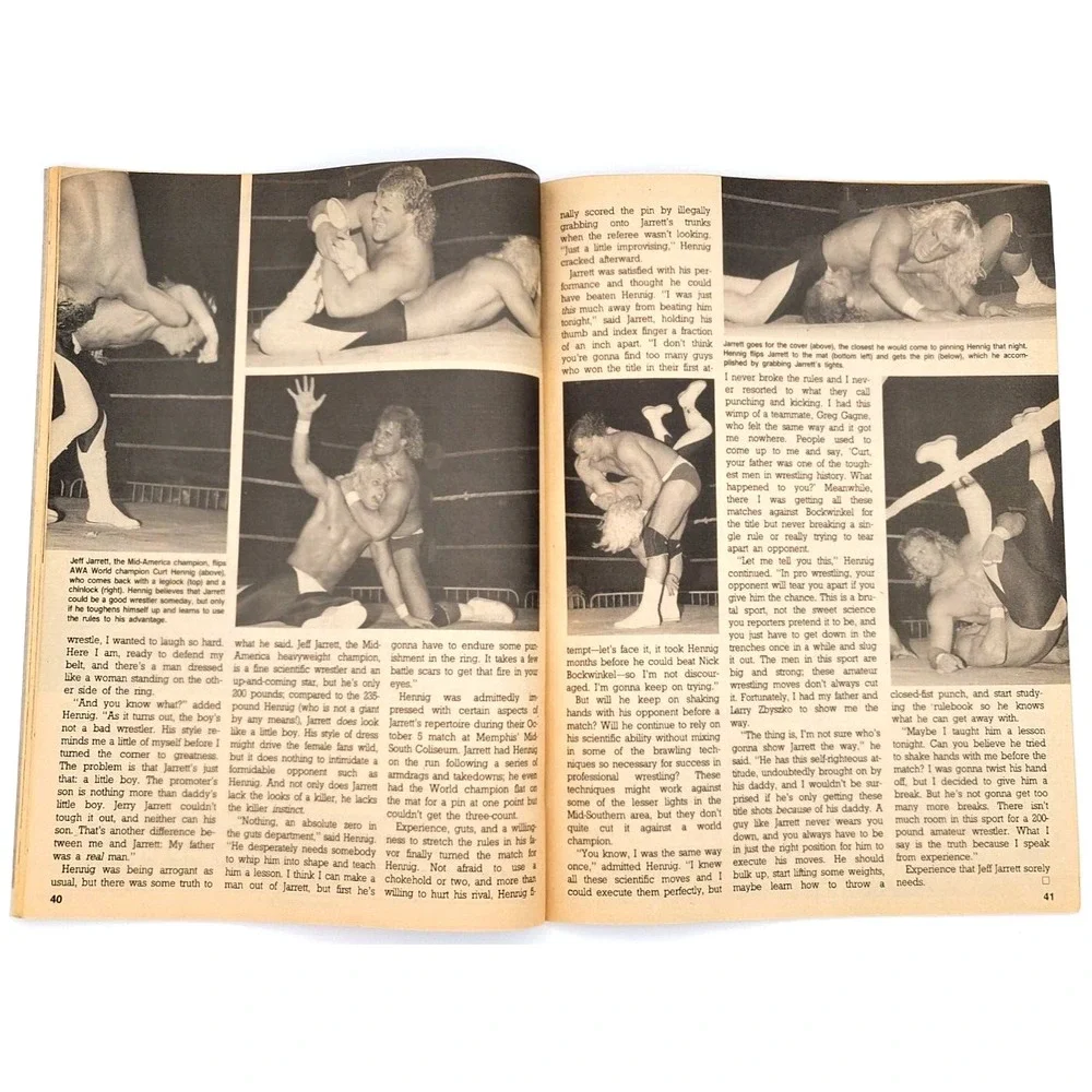 THE WRESTLER  FEB 1988 - RIC FLAIR / ANDRE THE GIANT / HULK HOGAN / JEFF JARRETT